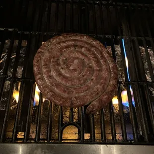 Chevalatta on the grill.