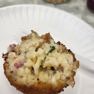 Prosciutto rice ball freaking delicious