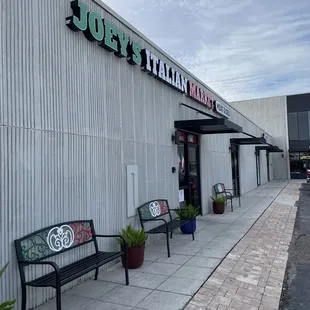 the outside of the store