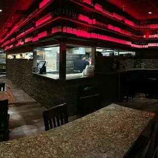 Inside view of restaurant