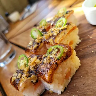 Salmon rolls were very good !