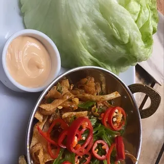 Szechuan Prawn Lettuce Wraps