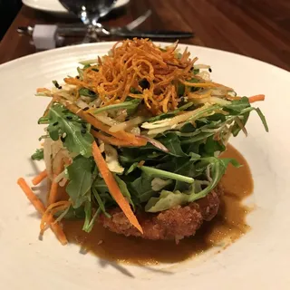 Katsu Chicken Peanut Salad