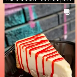 a slice of cheesecake
