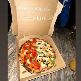 a pizza in a box