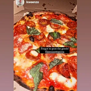 a pizza in a box