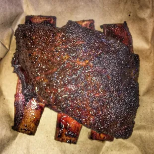 a piece of bbq