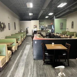 the interior of the restaurant