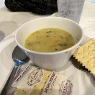 The soup was amazing! It was creamy and light and super flavorful