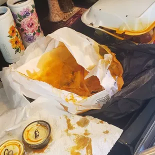 Wing "juice"? Saturated bag and entire order