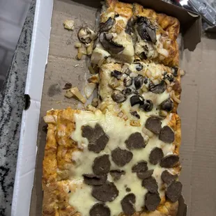 pizza, food