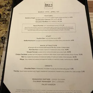 Specials for the week