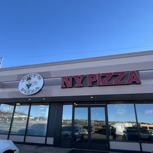 Front of Joey's NY Pizza. Briargate location. They have 3 locations in Colorado Springs.