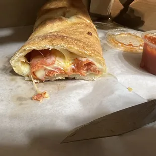 Pepperoni stromboli