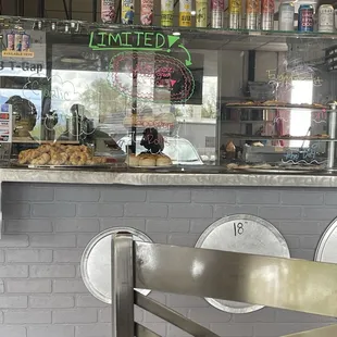 Display of some drinks and food