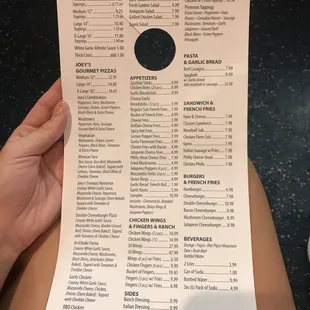 Menu :)