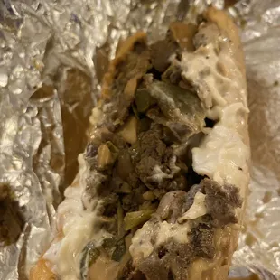 Famous Philly Cheese Steak Sandwich