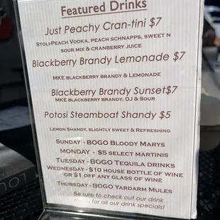 Specials 5/31/24
