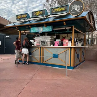 Front of coffee stand