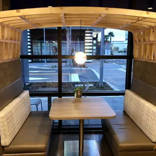 One of two "private" booths