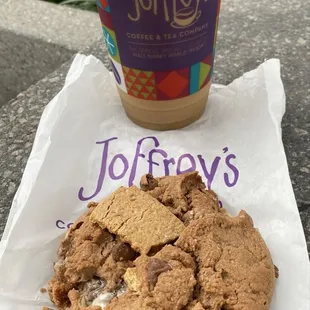 Shakin Jamaican cold brew and Mission to S'mores cookie. The PERFECT combo.