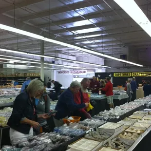Gem and Mineral pavilion at JOGS Tucson gem Show, Tucson Expo Center