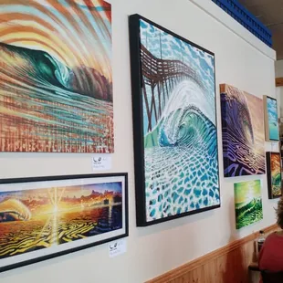 Beautiful Artwork on the walls available for purchase