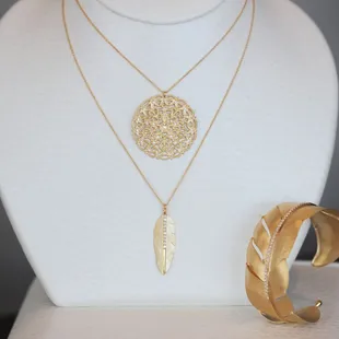 Gold and diamond jewelry