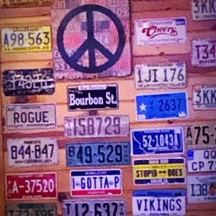 Vanity Plate Wall