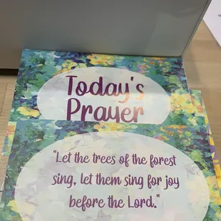 Daily Prayer Card