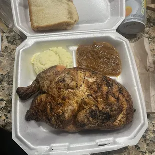 Now that is a piece of chicken! Can&apos;t remember if it is their special Just Friday or Friday and Saturday