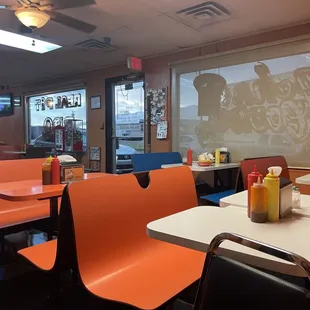 the inside of the restaurant