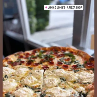 a whole pizza