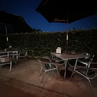 Outside seating