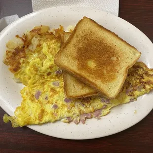 Ham and Cheese omelette