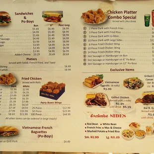 Menu Back 10/22/19