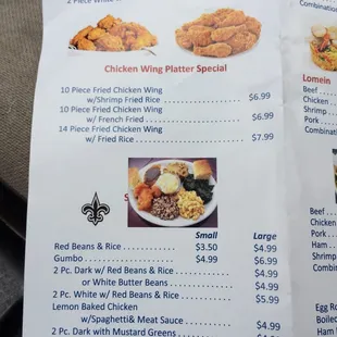 oysters and mussels, menu