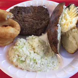 Hamburger steak plate