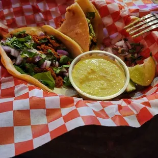 Tuesday Special - 2 Tacos for $7. I got pastor