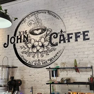 the interior of a coffee shop