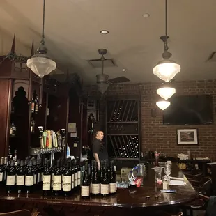 a man behind the bar