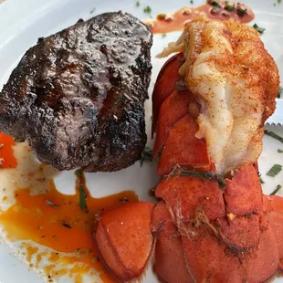 Steak and Lobster tail!