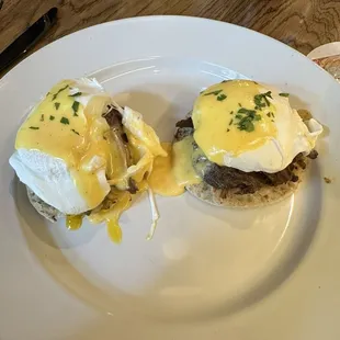 Short rib eggs Benedict - delicious!