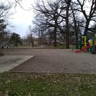 spongy flooring under the playground