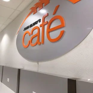 the entrance to the restaurant