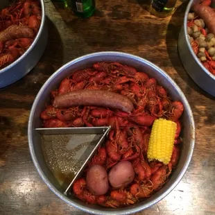 3 lbs of spicy crawfish!