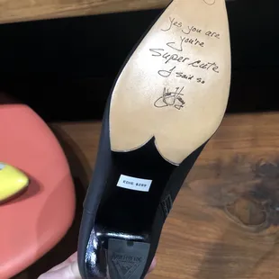 Fun, fabulous sayings on the bottoms.