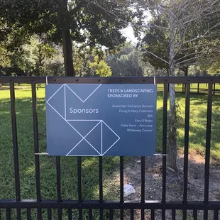 Sponsor sign