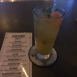 This is a basil rikki w Sapphire Gin and it's effing amazing!