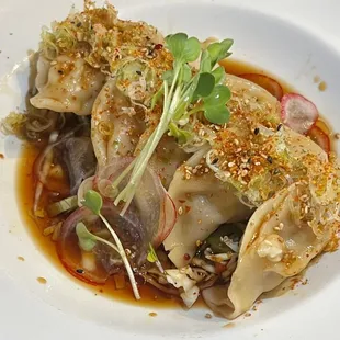 Japanese potstickers.